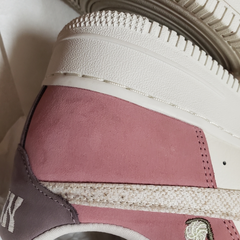 Nike AF1 Mushroom Sneakers Size 10 Added Bling - Picture 13 of 16